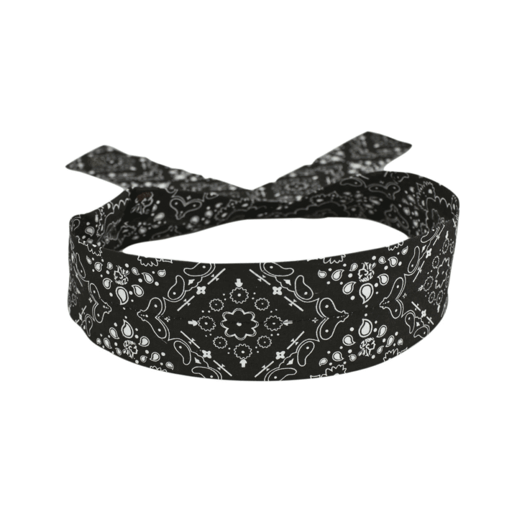 Zan Headgear Cooldanna - Black Paisley, Cotton